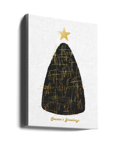"Seasons Greetings" Wrapped Canvas Wall Art
