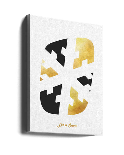 "Let it Snow" Wrapped Canvas Wall Art