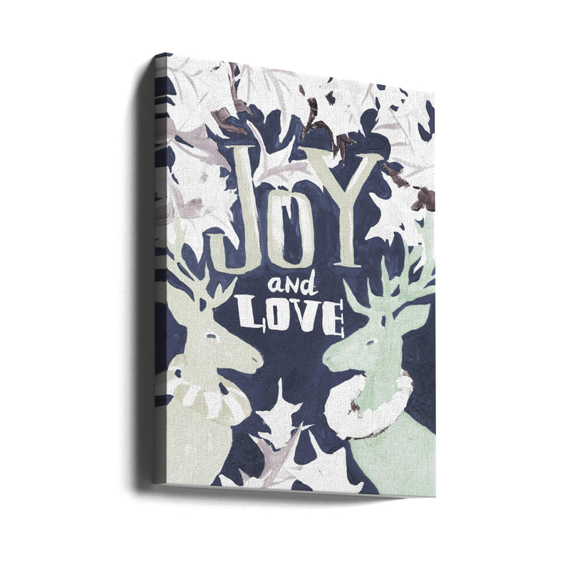 "Joy & Love" Wrapped Canvas Wall Art