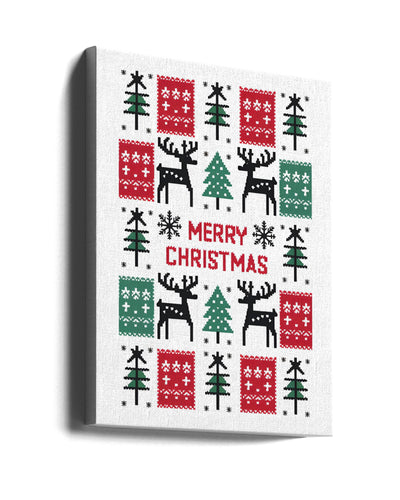 "Merry Christmas" Wrapped Canvas Wall Art