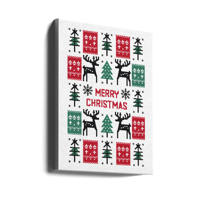 "Merry Christmas" Wrapped Canvas Wall Art