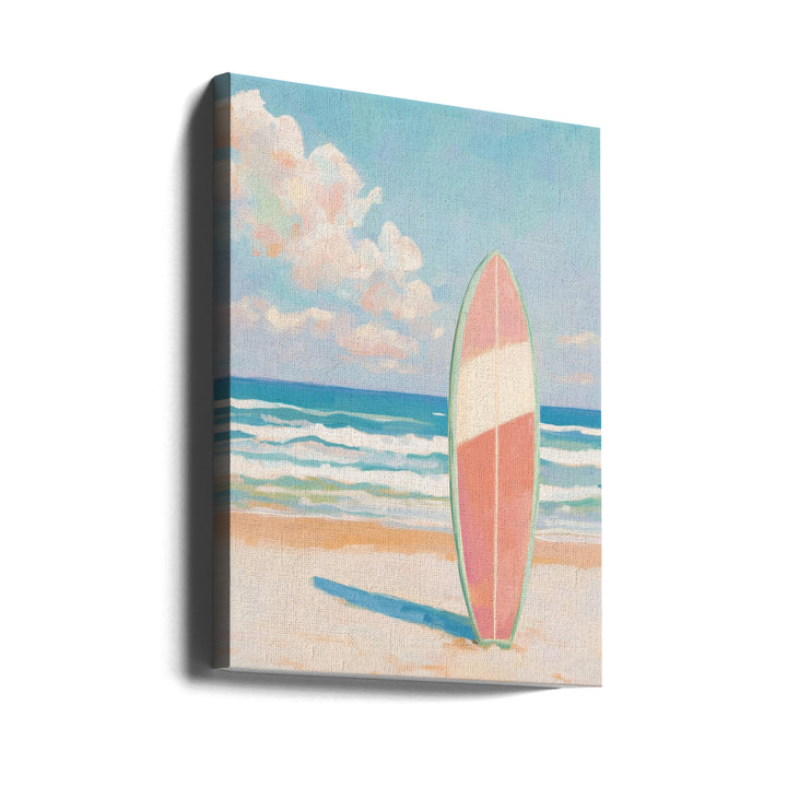"Sea Beach Surfboard" Wall Art
