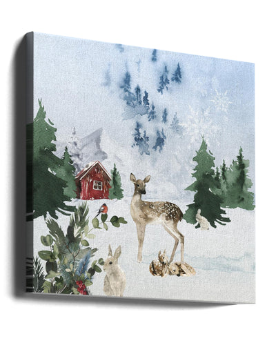 "Christmas Morning" Wrapped Canvas Wall Art