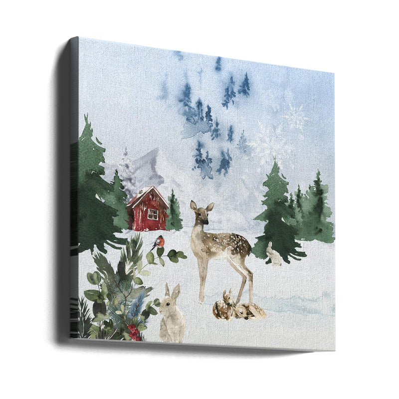 "Christmas Morning" Wrapped Canvas Wall Art