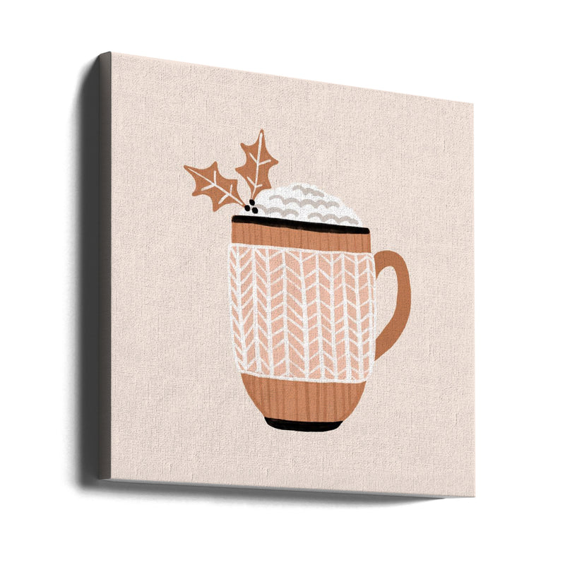 "Christmas Drink" Wrapped Canvas Wall Art