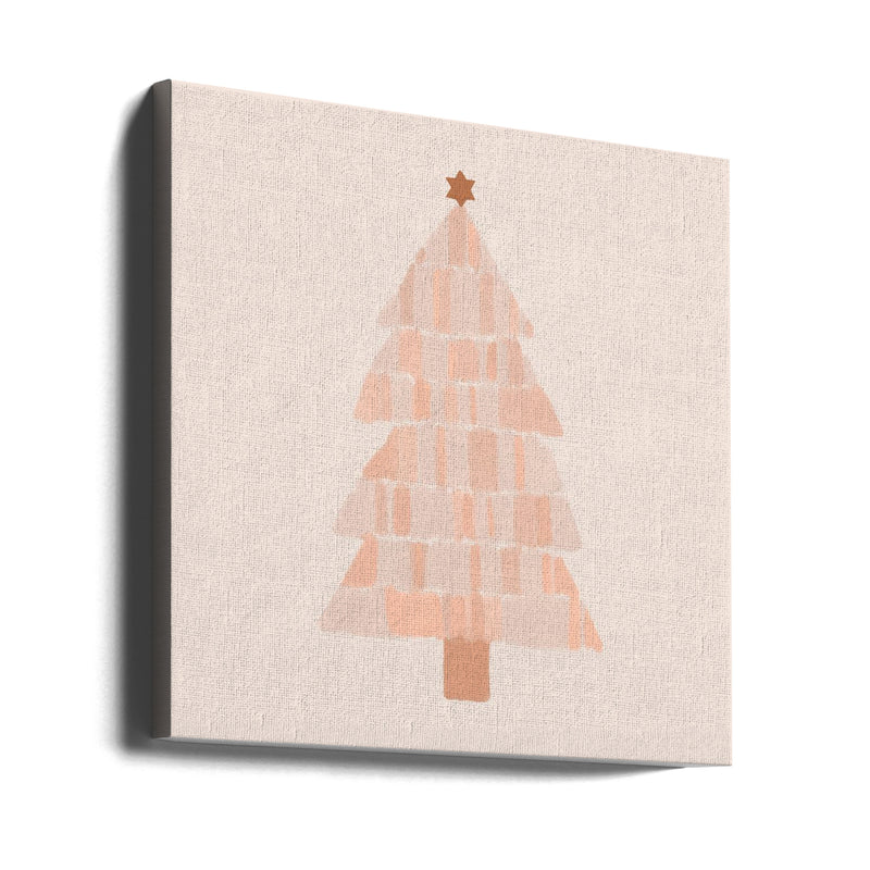 "Christmas Tree Painting" Wrapped Canvas Wall Art