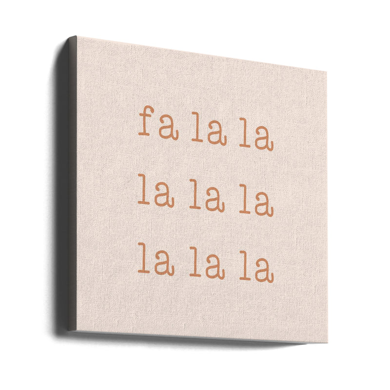 "Fa La La" Wrapped Canvas Wall Art