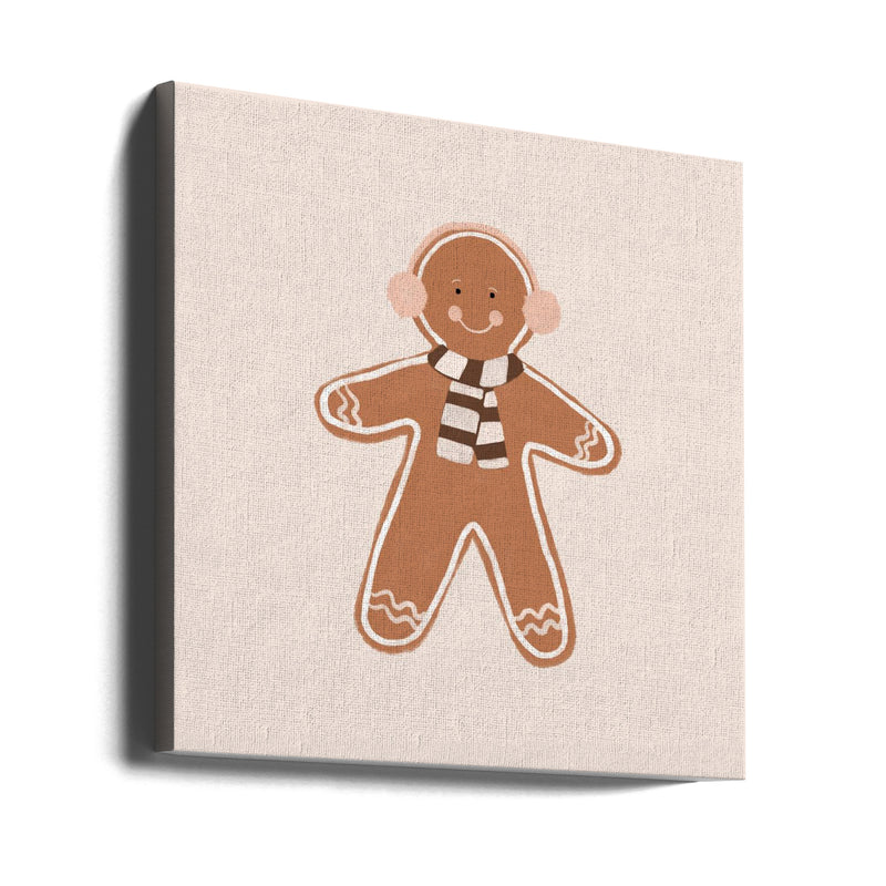 "Gingerbread Man II" Wrapped Canvas Wall Art