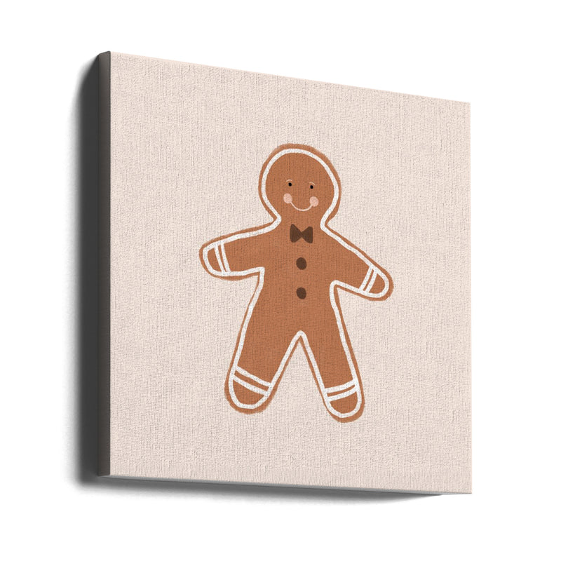 "Gingerbread Man" Wrapped Canvas Wall Art