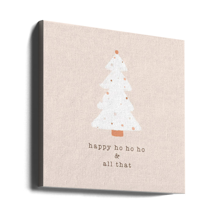 "Happy Ho Ho Ho" Wrapped Canvas Wall Art