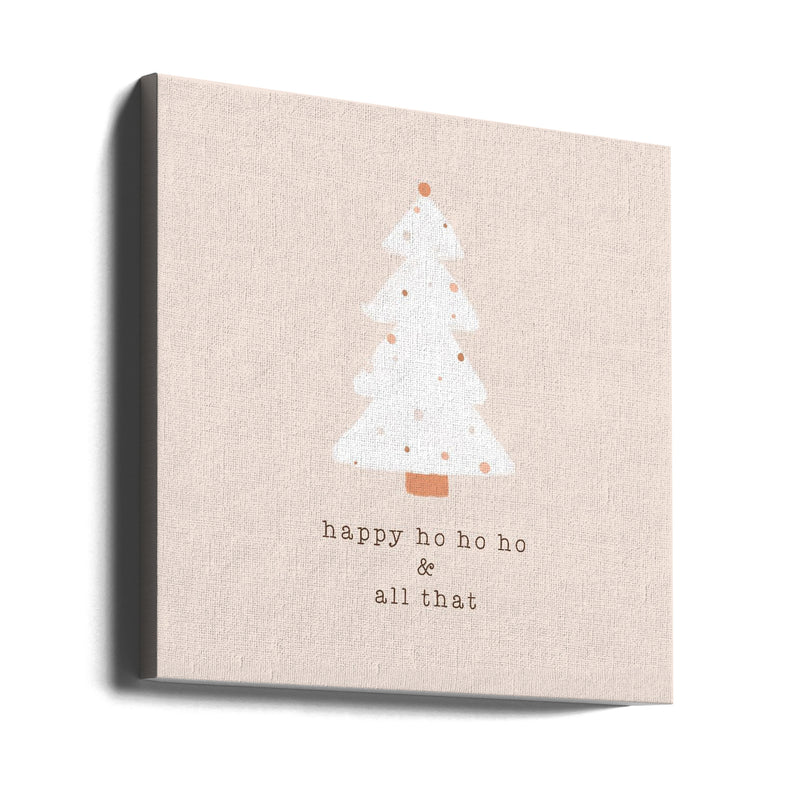 "Happy Ho Ho Ho" Wrapped Canvas Wall Art