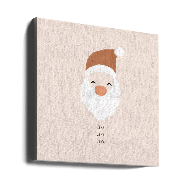 "Ho Ho Ho Santa" Wrapped Canvas Wall Art