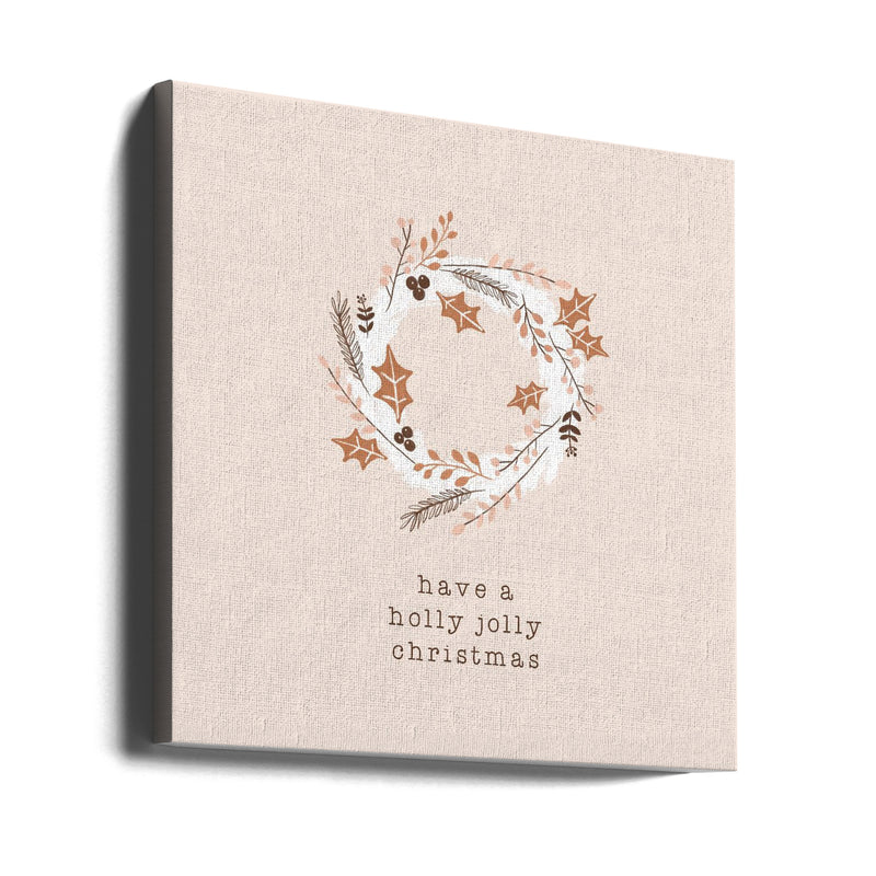 "Have a Holly Jolly Christmas" Wrapped Canvas Wall Art