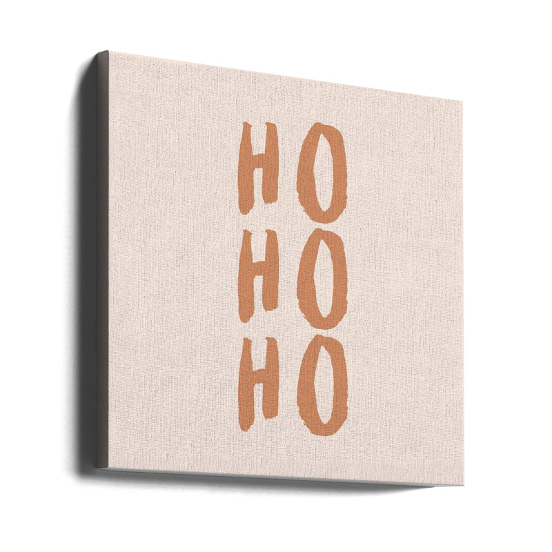 "Ho Ho Ho" Wrapped Canvas Wall Art