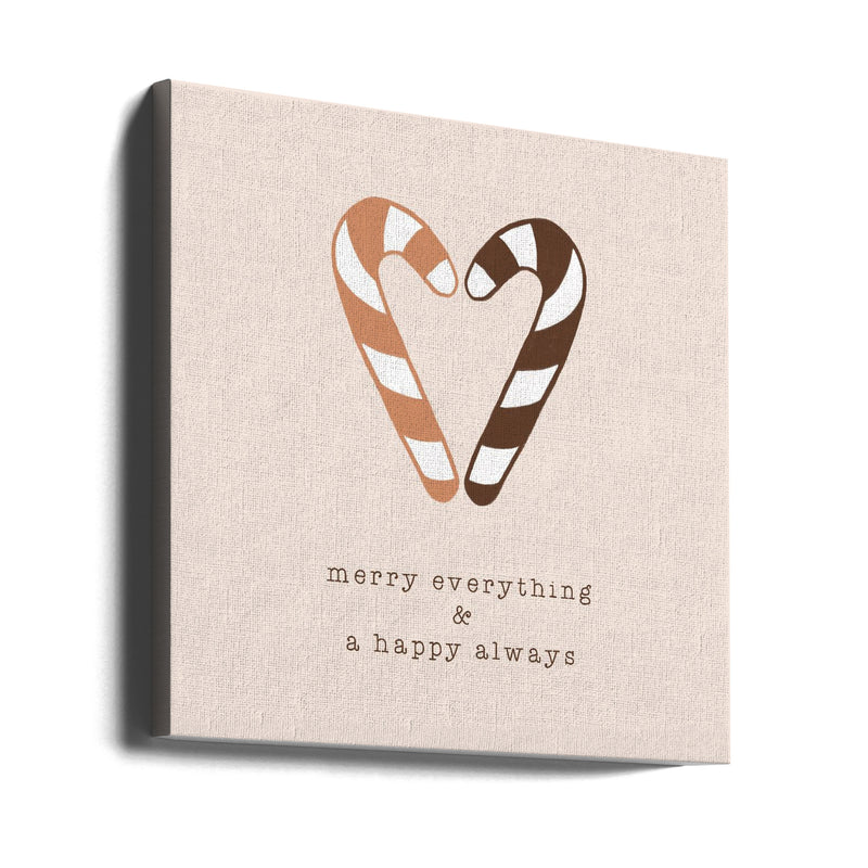 "Merry Everything a a Happy Always" Wrapped Canvas Wall Art