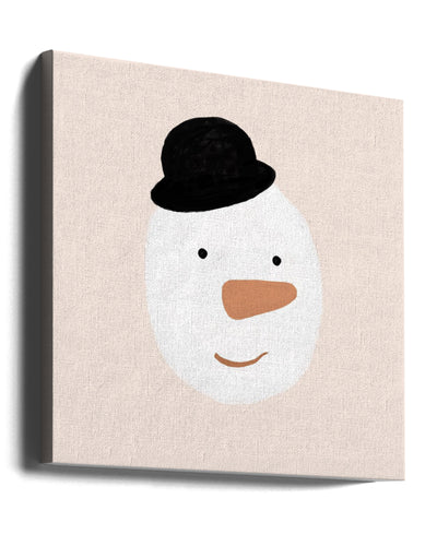 "Snowman" Wrapped Canvas Wall Art