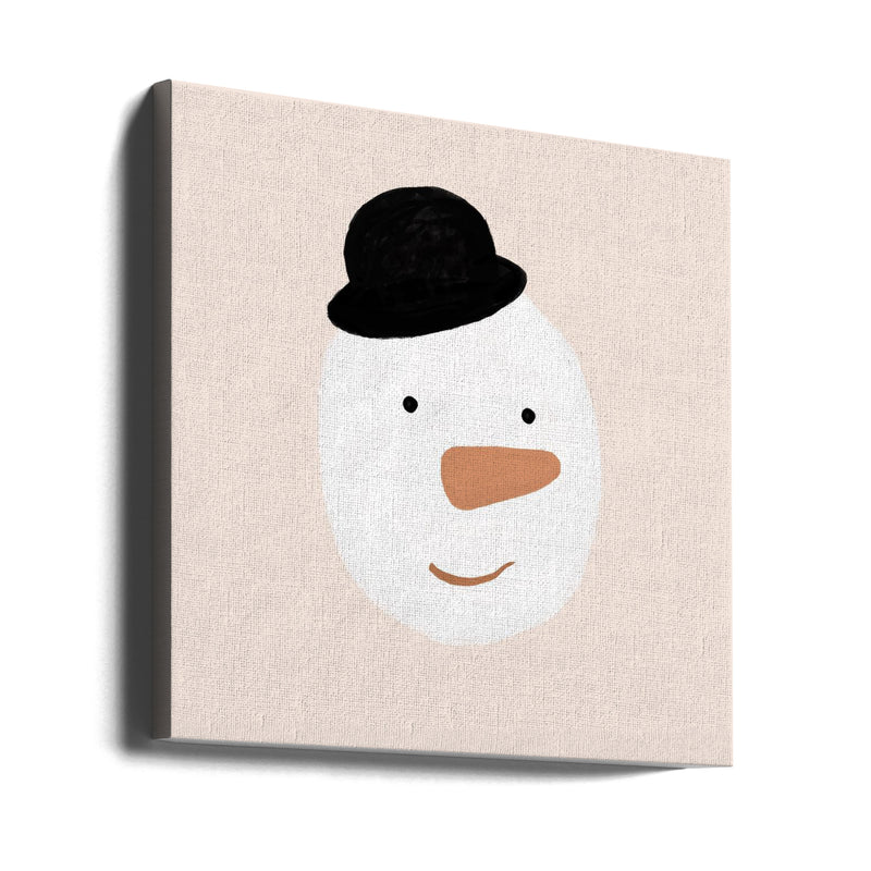 "Snowman" Wrapped Canvas Wall Art