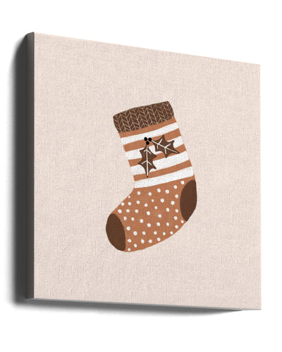 "Xmas Stocking" Wrapped Canvas Wall Art