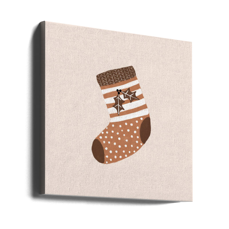 "Xmas Stocking" Wrapped Canvas Wall Art