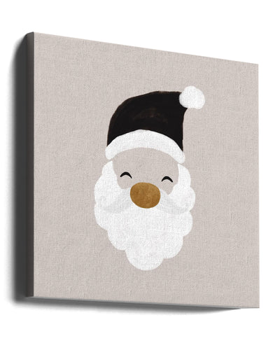 "Xmas Santa" Wrapped Canvas Wall Art