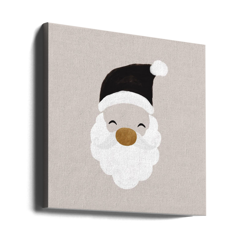 "Xmas Santa" Wrapped Canvas Wall Art