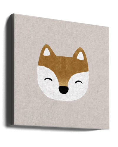 "Xmas Fox" Wrapped Canvas Wall Art