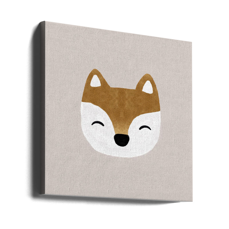 "Xmas Fox" Wrapped Canvas Wall Art