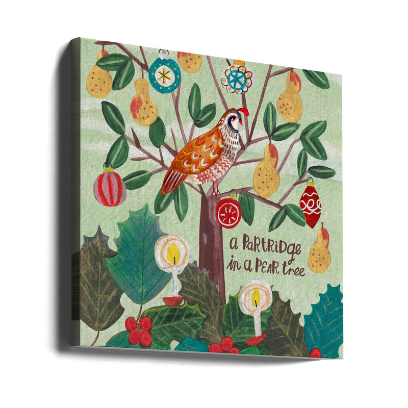 "A Partridge in a Pear tree" Wrapped Canvas Wall Art