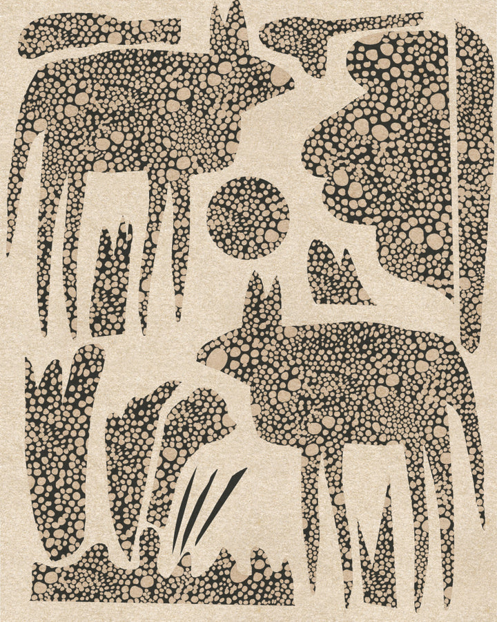 "Dotted Desert Wildlife" by Josie George — Landscape Wall Art