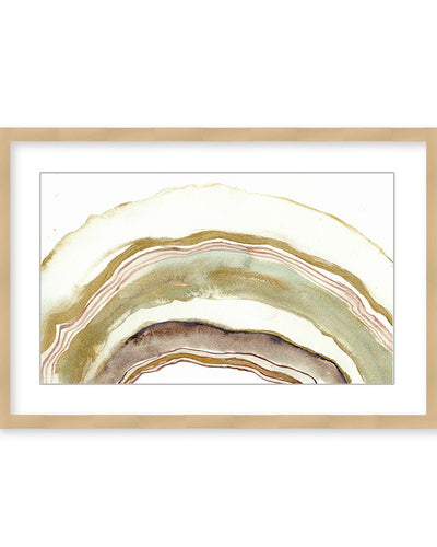 "White Agate" Framed Matted Print Wall Art