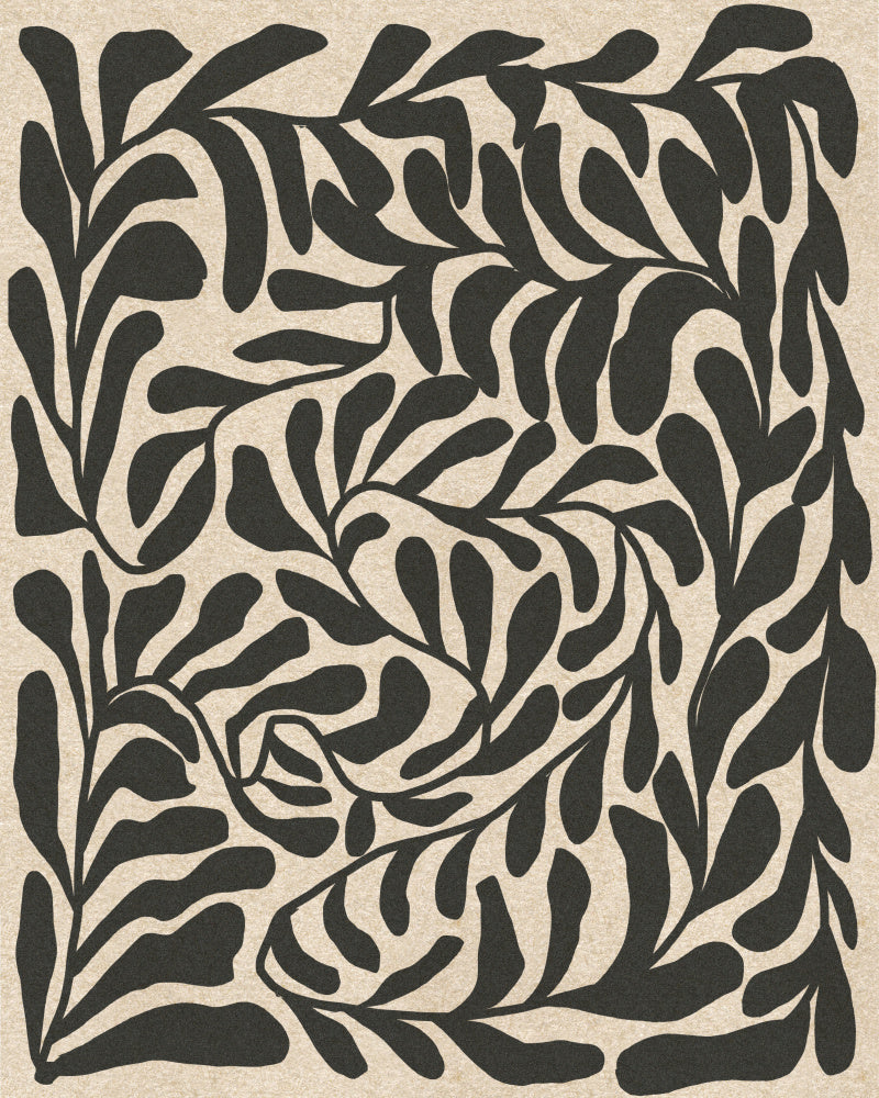"Flowing Abstract Leaves" by Josie George — Botanical Wall Art