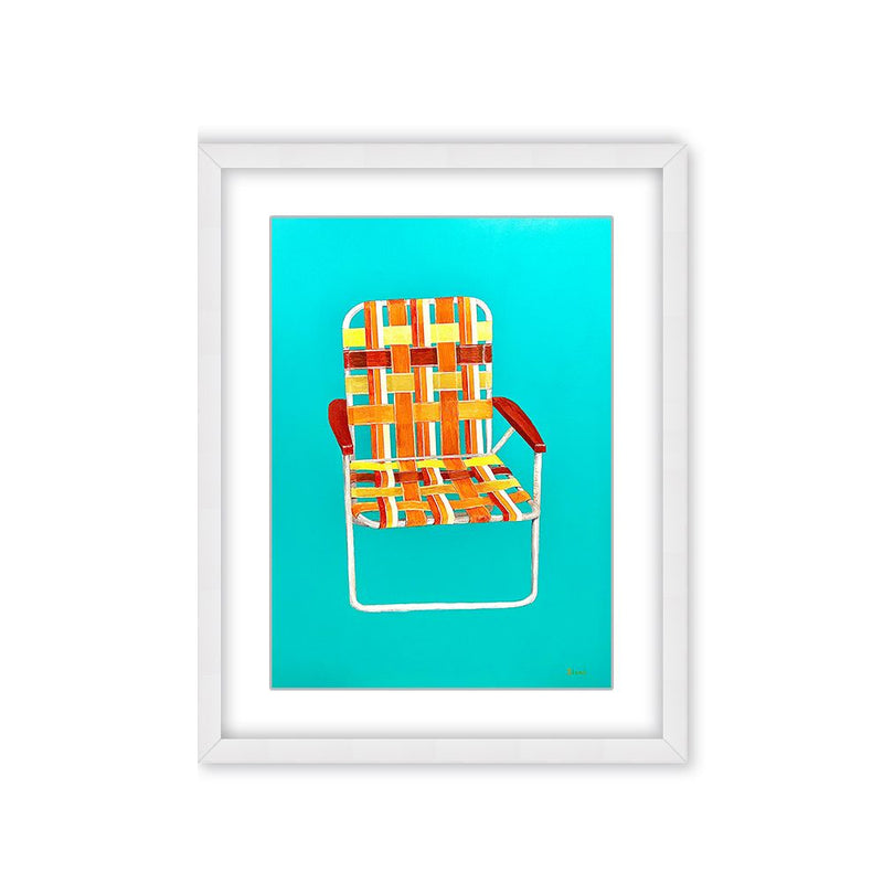 "Summer Seat" Framed Matted Print Wall Art