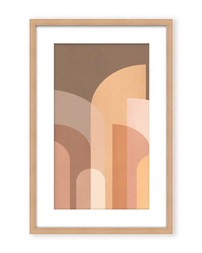 "Retro Geometric II" Framed Print Wall Art by Kathrin Pienaar — Ready to Ship