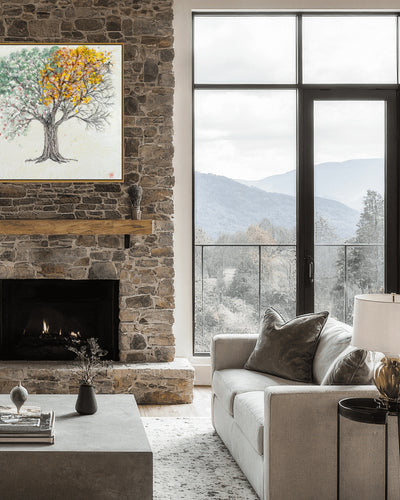 'Changing Seasons' by Karen Biery — Autumn Tree Wall Art