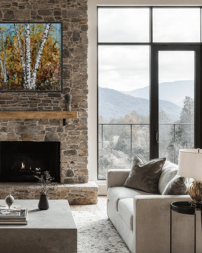 "Burnished Birch" Canvas Wall Art By Karen Biery