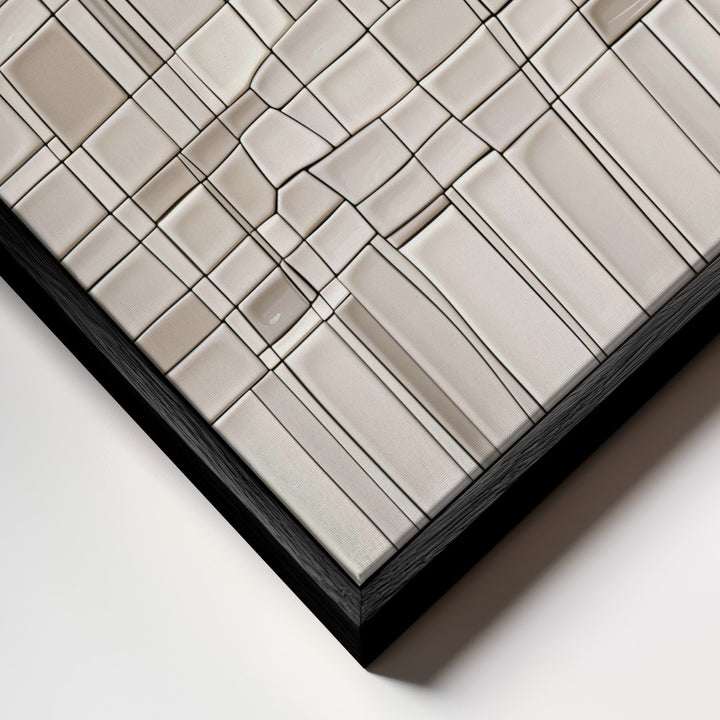 "Tiles nAo1" Framed Canvas Wall Art by Alma Studio