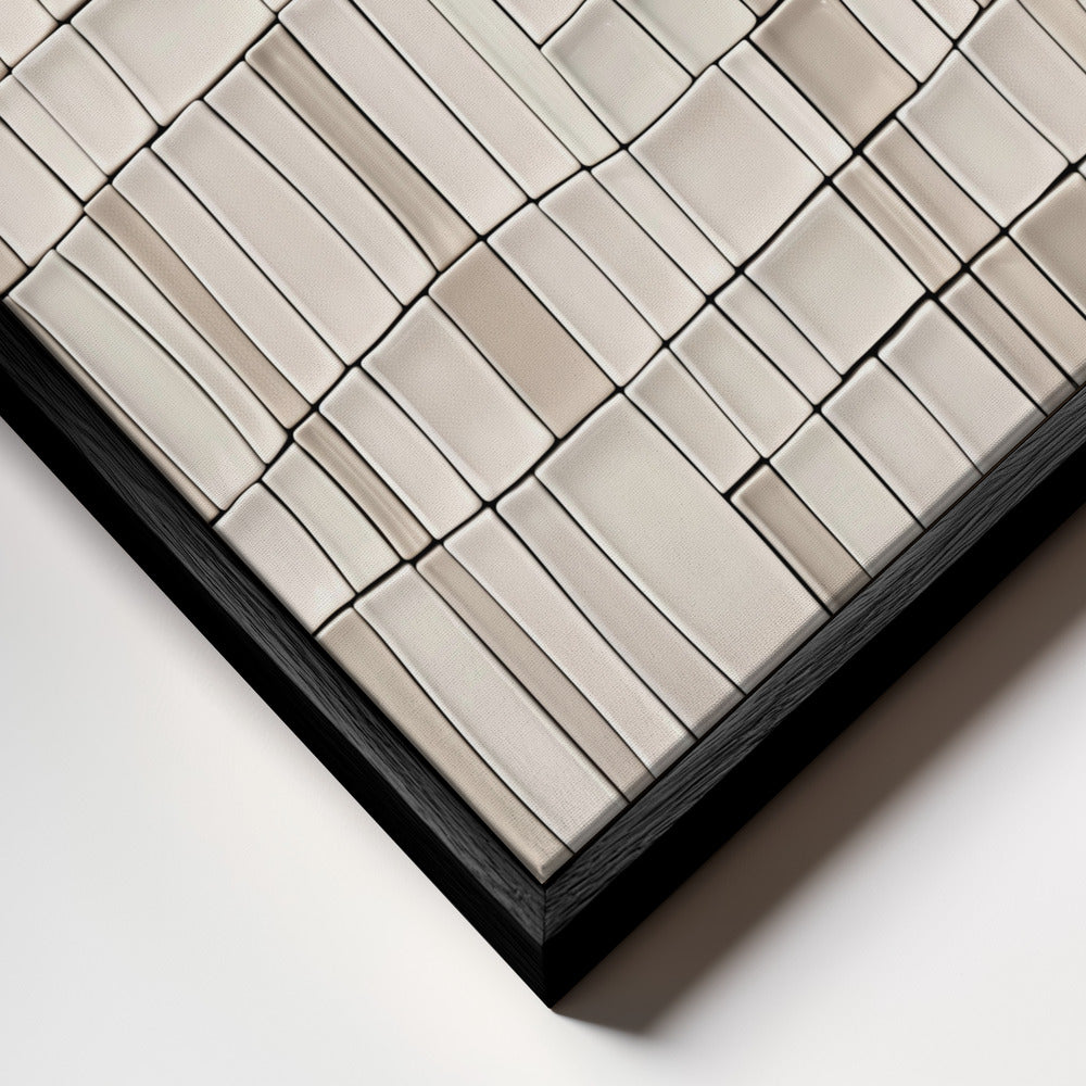 "Tiles nAo2" Framed Canvas Wall Art by Alma Studio