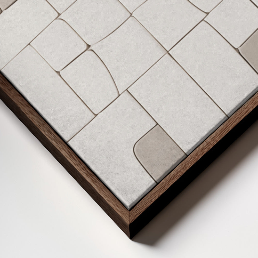 "Pieces VI" Framed Canvas Wall Art by Alma Studio