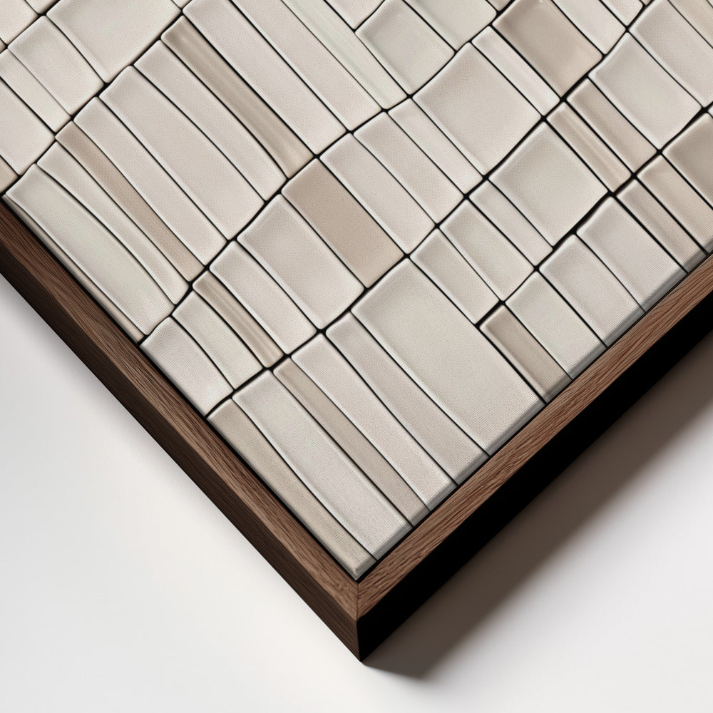 "Tiles nAo2" Framed Canvas Wall Art by Alma Studio