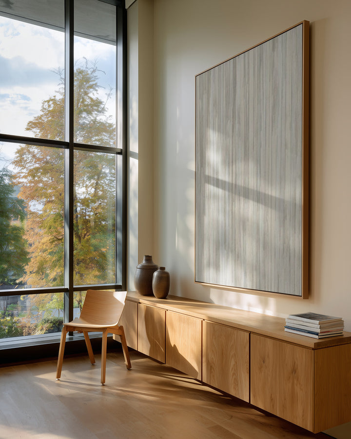 "Lines and Textures #1" Framed Canvas Wall Art by Alma Studio
