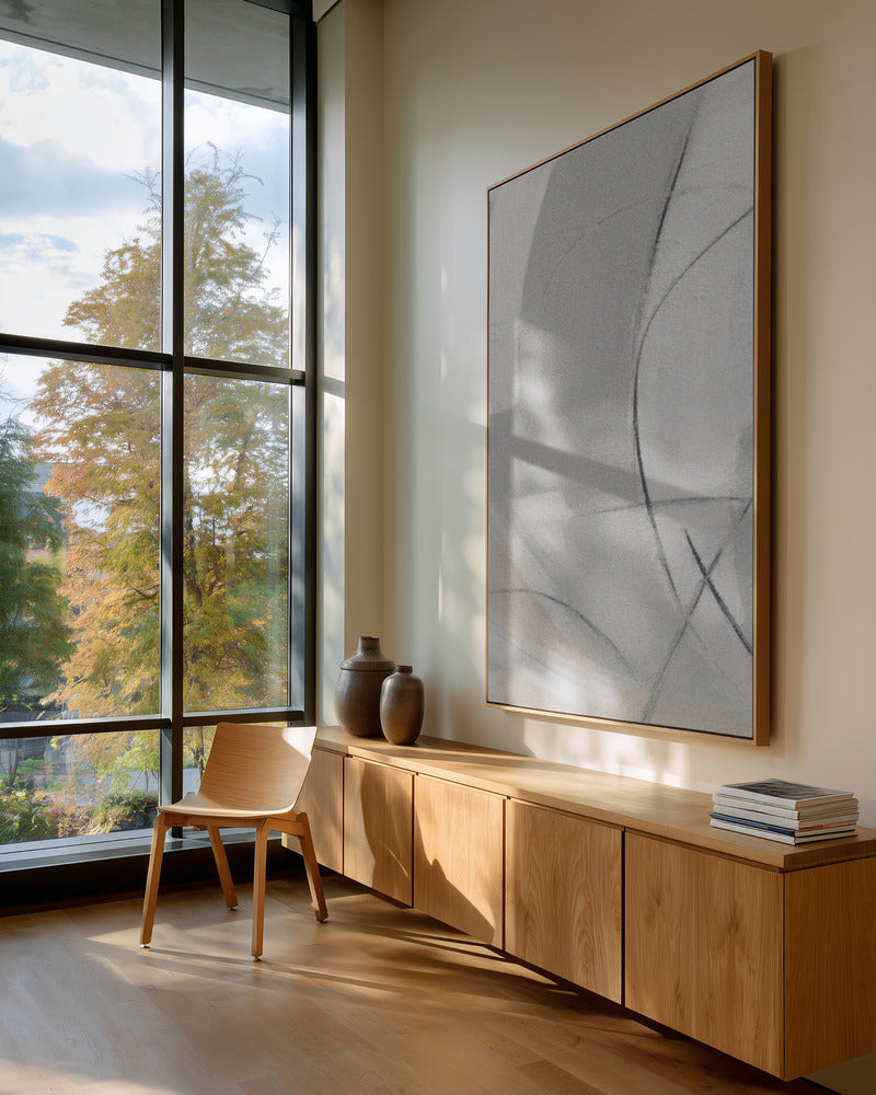 "Gestual #7" Framed Canvas Wall Art by Alma Studio