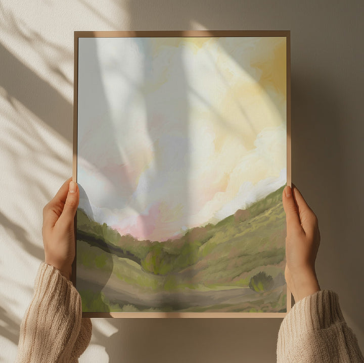 "Serene Valley Light" by Josie George — Landscape Wall Art