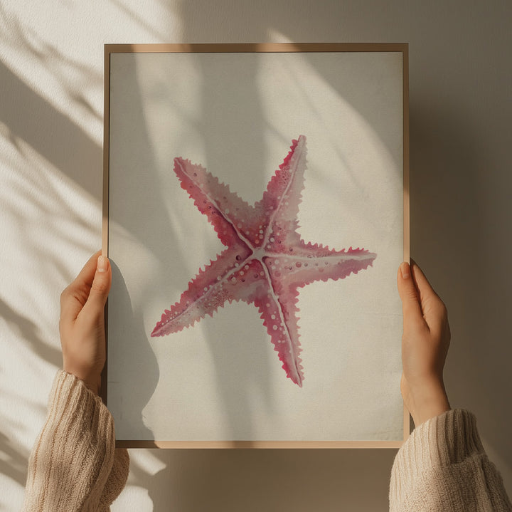 "Vintage Pink Starfish" by Josie George — Animal Wall Art