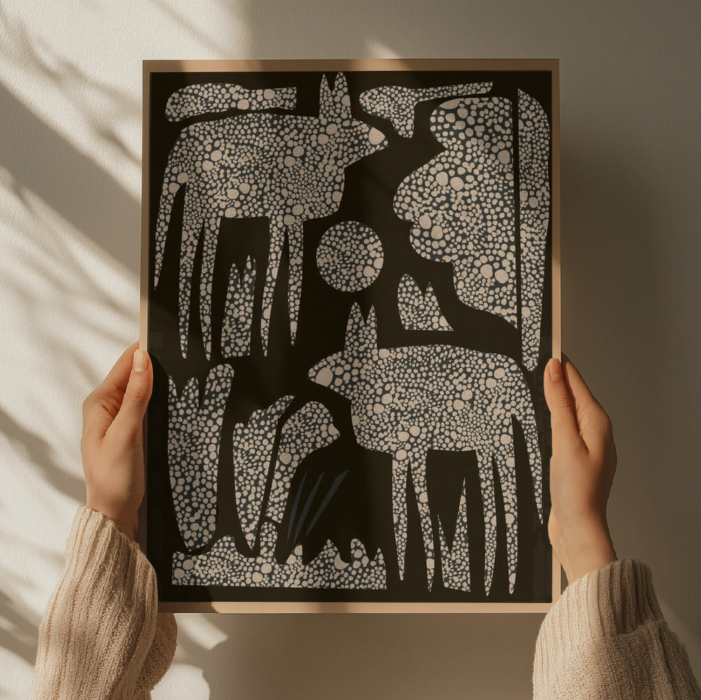 "Wild Dotted Animals" by Josie George — Animal Wall Art