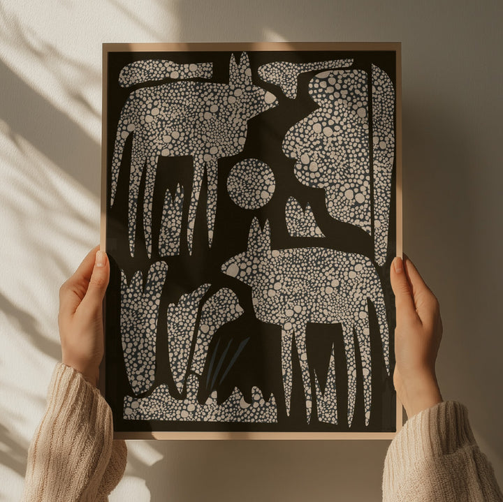 "Wild Dotted Animals" by Josie George — Animal Wall Art