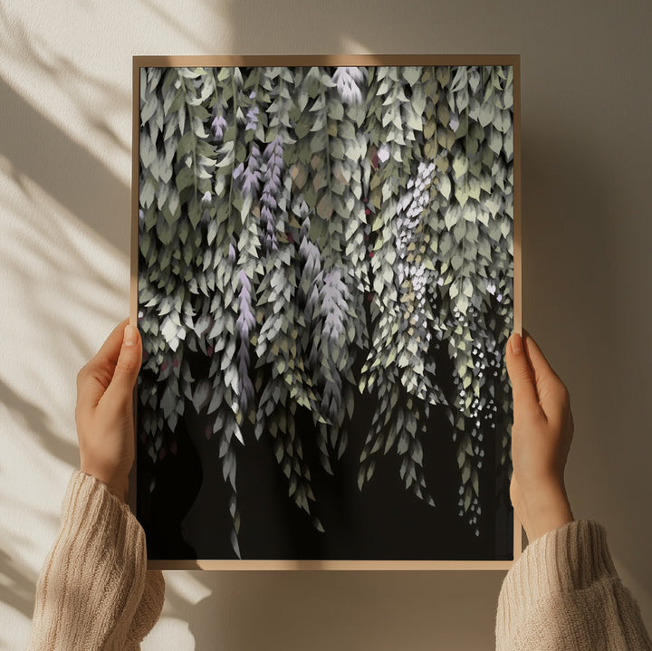 "Lush Wisteria Cascades" by Josie George — Botanical Wall Art