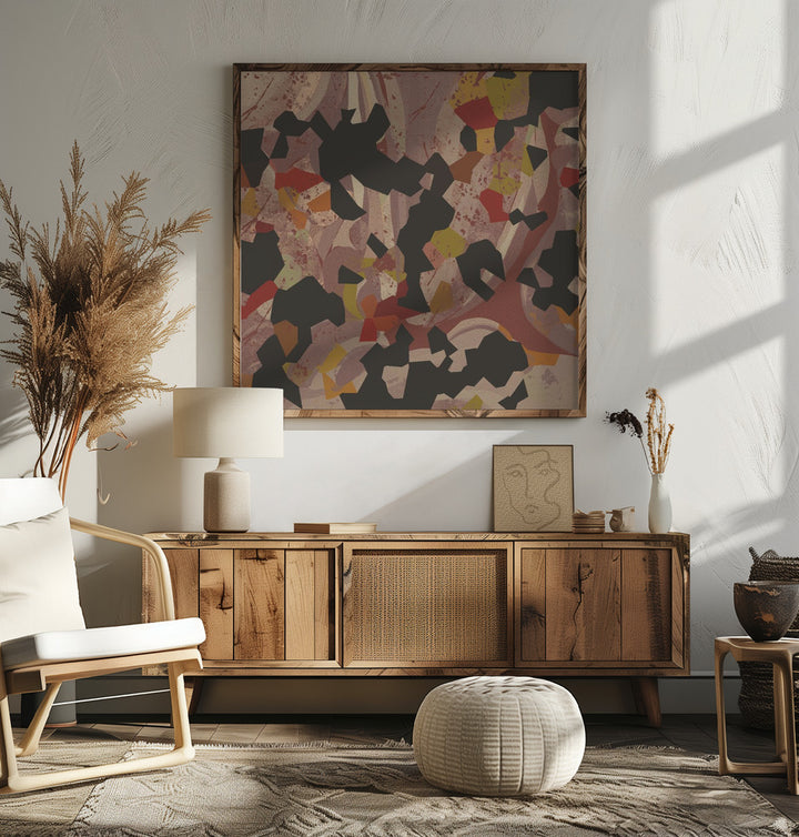 "Fragmented Earthy Abstract" by Josie George — Abstract Wall Art