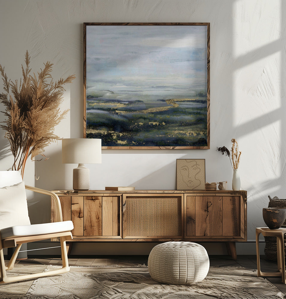 "Serene Golden Valley" by Nicole Walsh — Landscape Wall Art