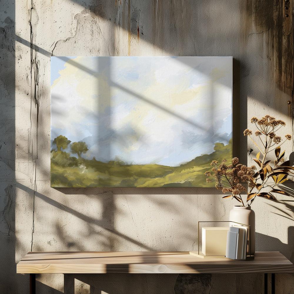 "Rolling Fields Cloudscape" by Josie George — Landscape Wall Art