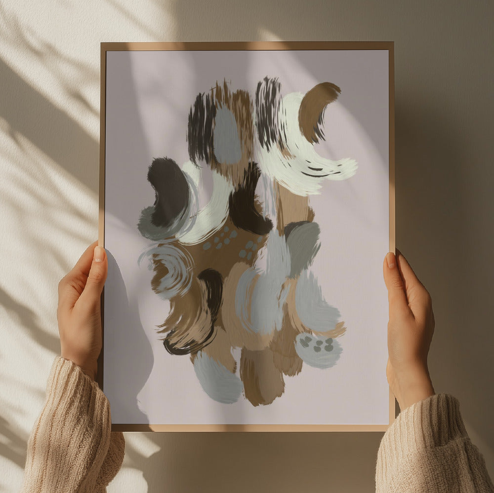 "Earthy Abstract Strokes" by Josie George — Abstract Wall Art